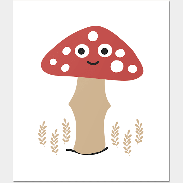 Mushroom II Wall Art by Izouuss